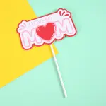 I love my Mom paper cake topper Style 5