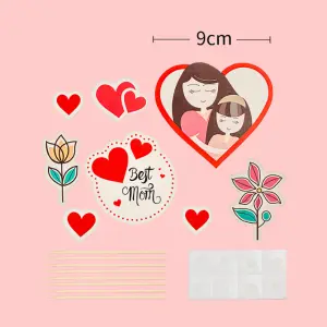8 pcs Best mom cake topper set