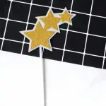 2 pcs star topper yellow and blue topper set