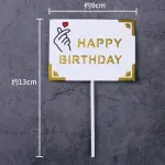 1 pcs Happy birthday cake topper
