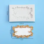 Rectangle frame decorative classic silicone mould