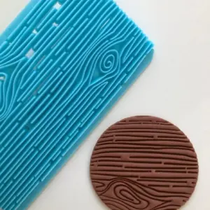 Wood texture fondant impression stamps Embosser fondant tools