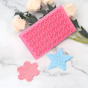 Triangle cross fondant impression stamps Embosser fondant tools
