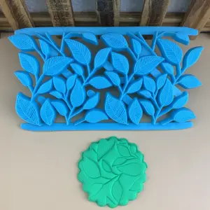 detailed leaf fondant impression stamps Quilt Embosser fondant tools
