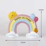 1 pcs Rainbow large size theme based cake toy topper