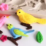 Large Bird tree branch leaf Silicone Mould