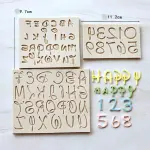 3 pcs Calligraphy alphabet Silicone Mould
