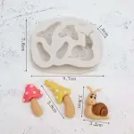 Snail mushroom Silicone Mould
