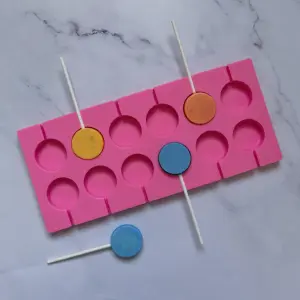 12 Cavity lollipop Silicone Popsicle Mould