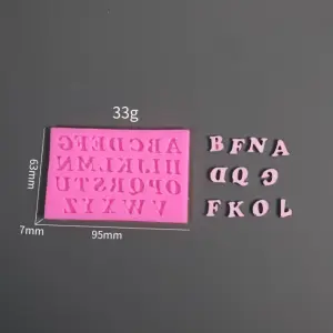 Alphabet Silicone Mould STYLE 2