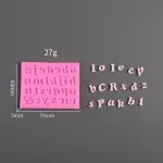 3 pcs Alphabet capital and lower case number Silicone Mould