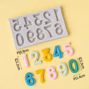 Silicone Number Mould STYLE 1