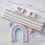 Knit Rope Pearl Twist Rope Silicone Mould style 1