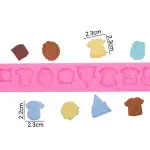 Baby Clothes Silicone Mold fondant mould style 2
