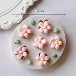 3D Flower with leaf silicone Mould