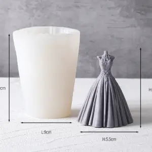 3D Beauty Elegant Girl wedding lady Silicone Candle Moulds
