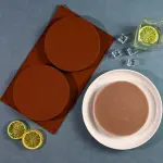 Round Cake Pans,5.4 Inches Silicone Molds for Baking,Nonstick & Quick Release Baking Pans for Layer Cakes,Cheese Cakes,Rainbow Cakes and Chocolate Cakes