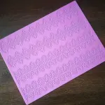 Detailed boarder wedding theme Lace silicone mould style 8