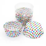 100 Pcs Cupcake polka dot Cupcake Liners Baking Muffin Paper Cups