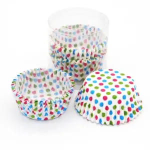 100 Pcs Cupcake polka dot Cupcake Liners Baking Muffin Paper Cups