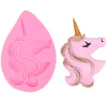 Unicorn face silicone mould