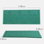 Curved floral Lace silicone mould