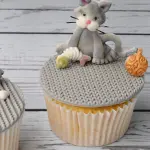3D cat with fish bone Silicone Mould