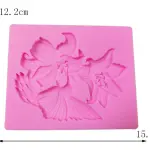 Large Bird and flower Silicone Mould