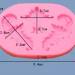 3 cavity classic Baroque decor silicone mould