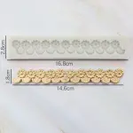 Flower string curved boarder silicone mould