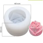 3D Rose Flower Mould for candle cholate resin etc