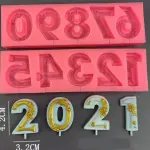 Silicone Number Mould style 2