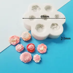 Multi flower silicone mould