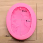 Lady vintage brooch Silicone Mould