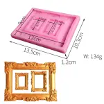 3 cavity rectangle classic frame silicone mould