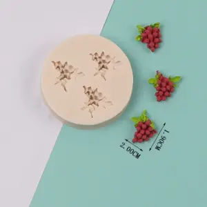 3 Cavity grapes fruit Silicone mould