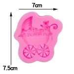Baby stroller fondant mould