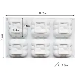 3D cloud Shape 6 cavity Silicone Mold for mousse,baking,desserts entremet mould