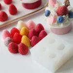 4 Cavity strawberry fruit Silicone mould