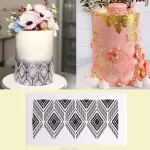 6 pcs texture Decoration icing Stencils style 11