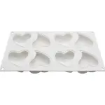 8 cavity heart shaped Silicone Mould for mousse,baking,desserts entremet mould