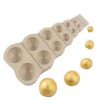 3D Half Round Pearl Silicone mould Style 2
