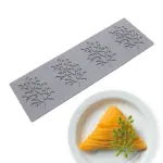 4 cavity leaf chocolate garnish mould style 4