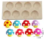 8 cavity mushroom Silicone mould