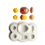 Nut Almond Raspberry Walnut Silicone Mould