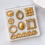 Vintage Brooch frame boarder silicone Mould