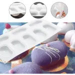 8 cavity Capsule Silicone Mould for mousse,baking,desserts etc