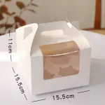 2/4/6/12 cavity Cup cake Box with handle and separate cup tray