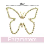 1 pcs Pearl Butterfly butterfly topper