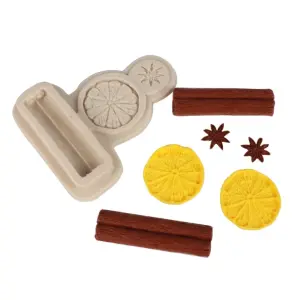 Cinnamon,Orange and Star Anise Silicone Mould